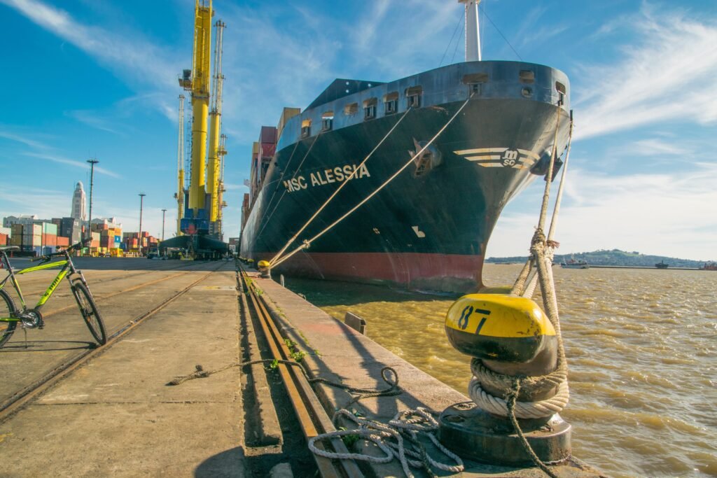 Mahalaxmi Trade Indian Exports – Cargo Ship at Port